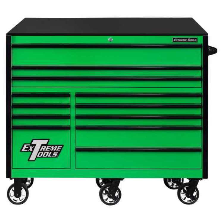 Extreme Tools RX Series 55" 12 Drawer Roller Cabinet with 150 lbs. Slides